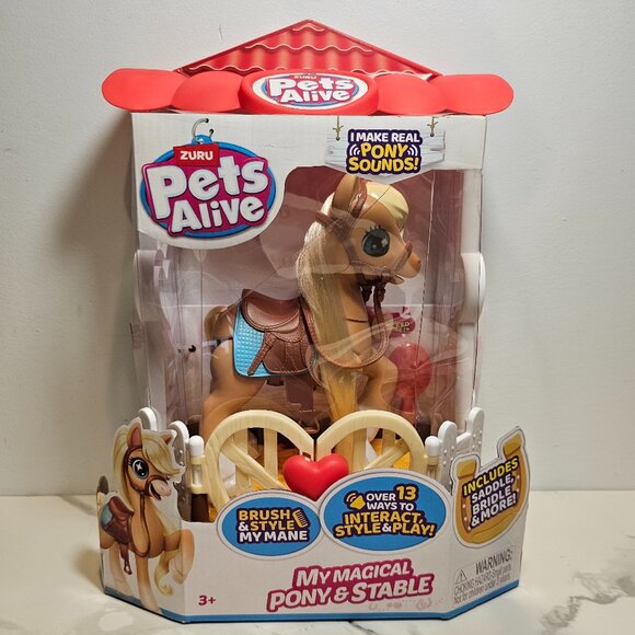 Pets Alive My Magical Pony & Stable Robotic Pet Figure - Picture 1 of 8